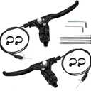 FVRITO Knee Scooter Brake Assembly Replacement for Rolling Knee Walker, Steerable Leg Walker Brake Parts, Medical Accessories with Brake Cable (Left+Right)