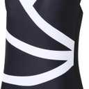 J.E Sterguard Girls' Built-in Bra Adjustable Strap One Piece Swimsuit, Kids Bathing Suit Size 8-16Years