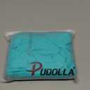 Pudolla Womens Swim Shorts High Waisted Bathing Bottom Shorts Tummy Control Board Swimsuit with Pockets (X-Small, Light Grey)