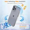 2 x DEERLAMN Clear Case for iPhone 12 Pro Max 6.7-Inch, [Not Yellowing] [Anti-Scratch] 8ft Multi-Drop Protection Slim Clear Phone Case with Shockproof Bumper, Clear