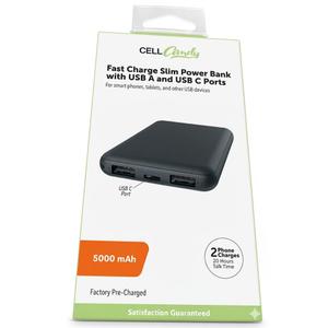CellCandy Fast Charging Power With USB 5000 MAh