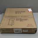 Gadroad Round End Table with Storage Shelf, 2 Tier Farmhouse Side Table Nightstand for Living Room, Bedroom, Wood Tabletop & Black Metal Frame, Black 15.7 * 15.7 * 23.0inches