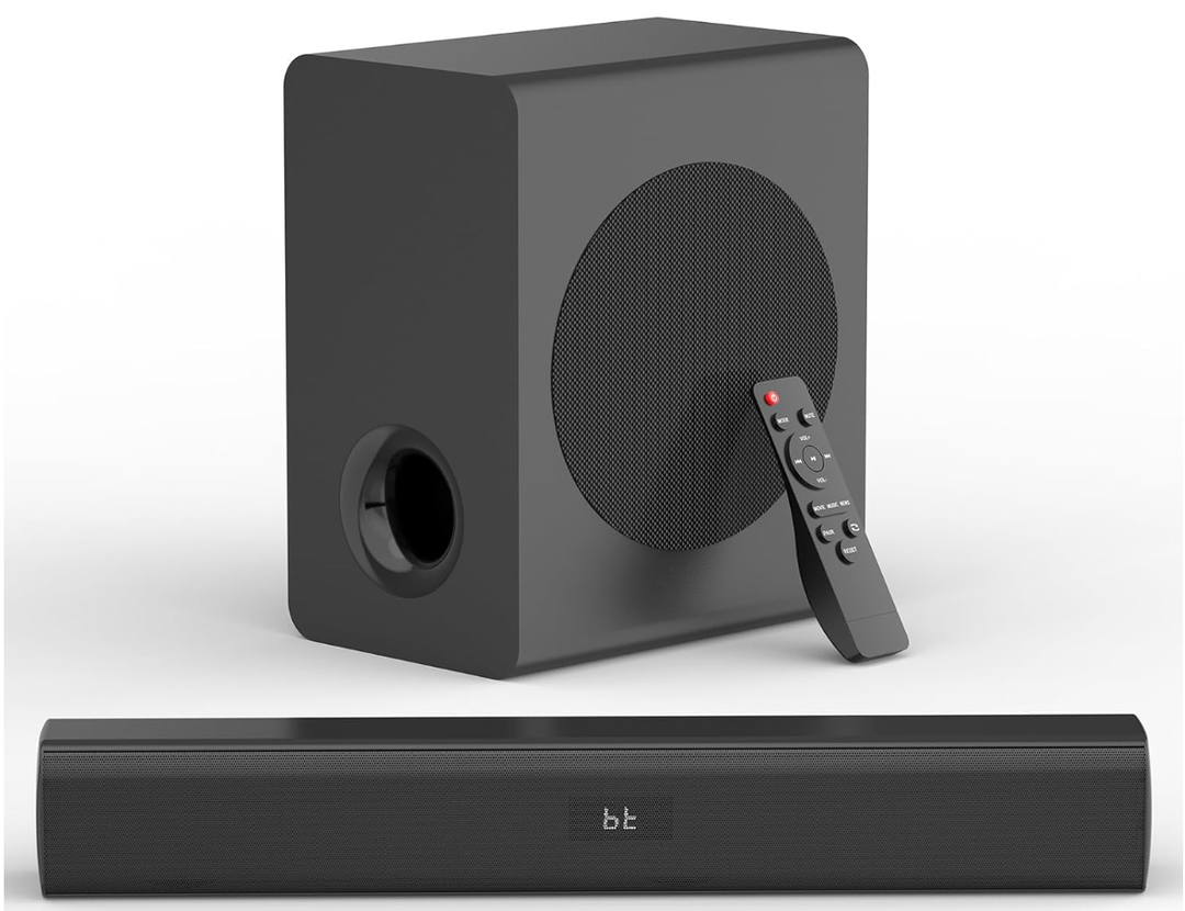 Fansbe Direct TV Surrounds Sound Bar AUX Opt Home Audio forTV PC Game, Bhei