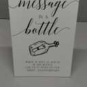 Wedding Message in a Bottle Guest Book Sign, 8x11 Inch Modern Table Signs With Stand for Ceremony, Reception, Engagement Party, Bridal Shower-18
