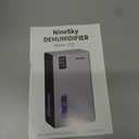 NineSky Dehumidifier,98 OZ Dehumidifiers for Home, (1100 sq.ft) Dehumidifiers for Basement Bathroom Bedroom with Auto Shut Off, Switchable 7 Colors Light (Gray)