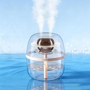 JINGYAN 3L Ultrasonic Cool Mist Humidifier for Bedroom- Transparent Tank, Easy to Clean, Dual Spray for 20H Quiet Mist Time, Night Light, Auto Shut-Off for Living Room, Office, Plant Care (Pink)
