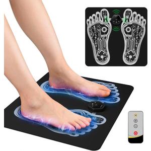 OKJY Foot Muscle Stimulator TENS & PMS with Remote Control, Portable Foot Massager