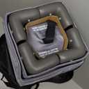 Pamo Babe Portable Crib Baby Playpen with Mattress and Carry Bag Grey