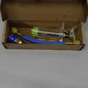 AC Oil and Dye Injector Kit with Quick Coupler Manual Oil Dye Injector Refrigerant Tool with 1/4" SAE Connector