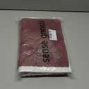 sense gnosis Jacquard Hand Towel Set of 2 Super Soft 100% Cotton Elegant Leaves Pattern Highly Absorbent Hand Towels for Bathroom Mother's Day Decorations 13x 29 Inch, Burgundy Red Brown