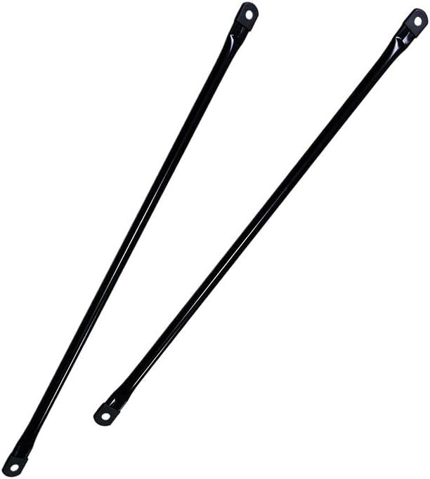 Metal Garden Swing Hanging Rods, Swing Replacement Rods, Round Metal Rods for Garden Swing Seat, Swing Boom, Swing Set Boom, Swing Pole. 2-Pack, Black (95.5cm/37.6in)