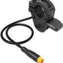 300X Ebike Thumb Throttle, Ebike Throttle 3 Pin for 7/8" 22mm Left and Right Handlebars, Thumb Throttle Compatible with 24V 36V 48V 60V 72V Electric Bikes & Scooters