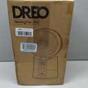 DREO TurboCool Misting Fan 516, 5 Drop Cooling Fans that Blow Cold Air, 150+30 Omni-directional Oscillating, Evaporative air cooler, 26 ft/s Wind, Ultrafine Mist, 20dB 6 Speeds 2 Modes, White, 15.7 Inches