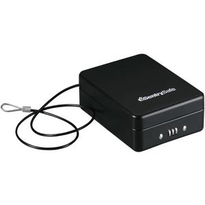SentrySafe Small Safe, Black Lock Box with Combination Lock for Office or Dorm Secures Money, Passport, Jewelry, 0.05 Cubic Feet, Exterior: 2.6 In. H x 5.9 In. W x 8.0 In. D, P005C