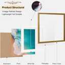 Vintage 23x23 Frame, Antique Gold Photo Frames with Plexiglass Front,Ornate Square 23x23 Picture Frame Display 19x19 with Mat or 23 x 23 Frame Without, Wall Décor,1 Pack,Green