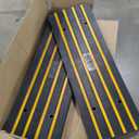 VEVOR 2 Pack Rubber Curb Ramps for Driveway, Heavy Duty Car Ramp 2.5 Inch High 1-Channel Cord Cover Curbside Bridge Ramp with 8 Expansion Bolts for Loading Dock Garage Sidewalk