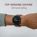 Compatible With Garmin Watch Band, Genuine Leather Watch Band, Retro Vintage Strap For fnix/Forerunner/Vivoactive/Approach/MARQ/quatix/D2 Series Tough Replacement Band