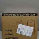 BEBASIA Heavy Duty Fingerprint Smart Door Lock for Front Door, APP Control Front Door Lock Sets, Auto Lock, Anti-Peeping Touchscreen Digital Keypad, Electronic Keyless Entry Deadbolt, Black