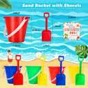 24 Set End of Year Students Gift from Teacher Bulk Sand Bucket and Shovels Beach Ball Set with Blessing Card Preschool Kindergarten Graduation Gifts Summer Pool Party Favors for Kids (Classic)