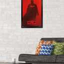 Trends International DC Comics Movie The Batman - Batman Teaser One Sheet Wall Poster, 14.725" x 22.375", Black Framed Version, 22.4"L x 14.7"W