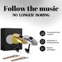 2 pcs Car Crash Cymbal, Car Crash Cymbal Air Vent,Crisp Metallic Sound - Quirky Gift for Road Trips & Music Lovers (gold+silver)