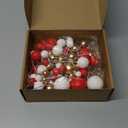 108 Pcs Balls Cake Topper DIY Cupcake Insert Foam Balloons for Cake Baking Wedding Anniversary Birthday Decoration(Red, White, Gold,Multi Sizes)