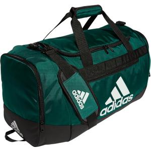 adidas Unisex Adult Defender 4.0 Gym Duffel Bag for Men and Women (Medium (66L), Team Dark Green)