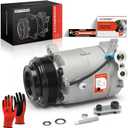 A-Premium A/C Compressor with Clutch Compatible with Chevrolet Malibu 3.6L 2008-2012, Pontiac G6 3.6L 2007-2009, Saturn Aura 3.6L 2007-2009