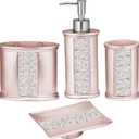Popular Bath Sinatra Bath Set, 4PC, Rose Gold