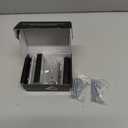 Home Security Door Lock, 2 Pack Childproof Door Reinforcement Lock with 3 Inch Stop Withstand 800 lbs for Top Front Inward Swinging Door, Upgrade Flip High Night Lock to Defend Your Home Kids (Silver)