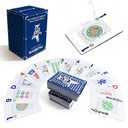 JIHUIJOY 166-Pcs Mahjong Playing Cards - Waterproof & Non-Slip PVC Material, Large Font for Easy Reading, Durable & Portable, Ideal for Beginners & Elderly, Perfect for Travel, Camping,Family Games