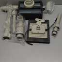 Solar Pool Fountain with 8-Color 6-Mode RGBIC LED Lights, Above/Inground Solar Lights with Remote, 360Adjustable Dual Spray Waterfall Sprinkler Fountain for Relaxation & Cooling 10-20F