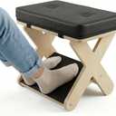 Wooden Foot Rest Under Desk for Office, Ergonomic Desk Foot Rest with Non-Slip Surface, Footrest for Under Desk at Work, Office Foot Stool for Home, Study and Gaming