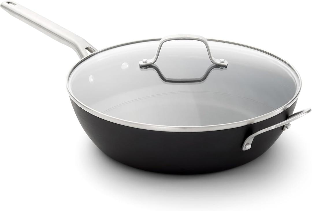 Calphalon Hard-Anodized Nonstick 12" Jumbo Frying Pan with Lid