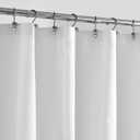 ALYVIA SPRING Extra Long Fabric Shower Curtain Liner Waterproof - 72" x 96", Soft & Lightweight X-Long Shower Curtain with Magnets, Machine Washable - 72x96, White (72"W x 96"L (Pack of 1))
