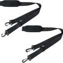 2 Packs 64.9" Shoulder Strap Compatible with Yeti Cooler, Adjustable Shoulder Strap, Nylon Webbing Material, Durable & BreathablePlastic Hooks & Metal Hooks