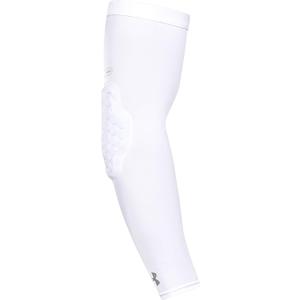 Under Armour Padded Compression Sleeve, Football, Basketball, Lacrosse, Sun Protection, 1 Sleeve (Youth, White)
