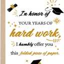 7 x OJsensai Funny Graduation Card for Him Her, Congrats Graduate Gifts | Gag Graduation Card for Son DaughterPerfect for High School, College, University Graduation Parties Gifts, 8 x 5.3 inches / 20.5 x 13.5 cm,( Mix postcards)