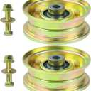 2 Pack 756-04224 Flat Idler Pulley Replaces Cub Cadet 756-04224 Pulley, MTD 756-0981A, 756-0981A Flat Idler Pulley, 756 0981A Toro 112-3687 for Cub Cadet lt1050 Idler Pulley, lt1042, ltx 1045