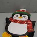 Christmas Penguin Piata 16 Inch Christmas Mexican Piata with Stick Blindfold and Confetti Pack Bundle for Xmas Birthday Holiday Game Favors Photo Prop Decoration