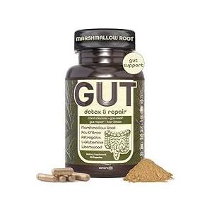 Samara 888 Leaky Gut Repair Supplement & Candida Support with Marshmallow Root, Woormwood and PAU D'Arco - Liver Cleanse Detox & Repair - Supports Gas Relief for Adults - 90 Vegan Capsules (Pack of 2) (EXP 04/2027)