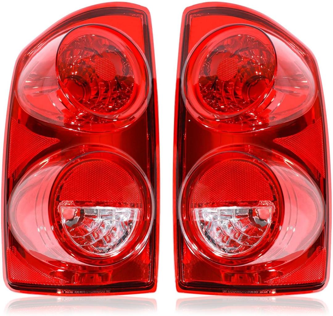 Tail Lights Assembly Compatible with 2007 2008 Dodge Ram 1500 2500 3500, Rear Light Taillights Replacement # 55277303AC 55277302AC