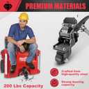 Upgraded Steel Construction Front Wheels,Packout Caster Wheel kit fit for Milwaukee Packout Rolling Tool Box- Accessories for Packout Toolbox,200 Lbs Capacity