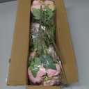 Pusuny Artificial Peonies Silk Flowers, 4 Bundles Faux Peony Bouquet Florals Arrangements for Farmhouse Home Boho Wedding Table Centerpiece, Fake Plastic Flower Bulk for Vase Decoration (Light Pink)