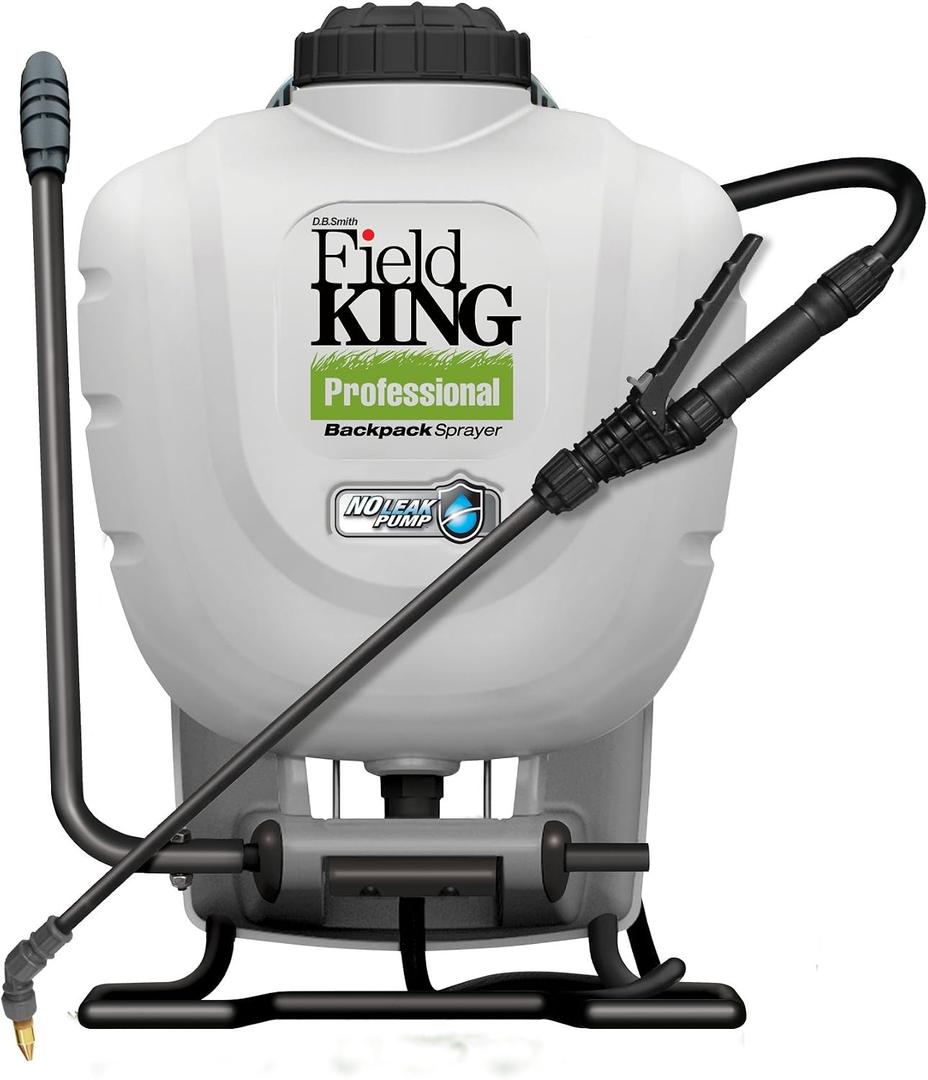 FIELD KING 190328 Backpack Sprayer, 4 Gallon, with Internal No Leak Pump Design Delivers 150 PSI (EXP 08/08/29)