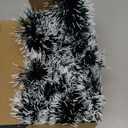 50Ft Christmas Tinsel Garland, Dark Green Snowflake Metallic Twist Garland for Xmas Tree Decorations, Tinsel for New Year Party Ceiling Hanging Decorations Indoor and Outdoor Decor