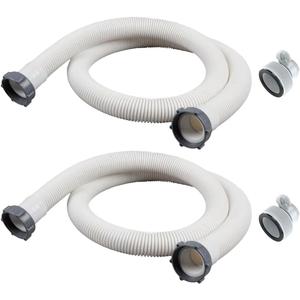 2 Pack Pool Hoses for Above Ground Pools 59"x1.5" With 2 Type B Hose Adapters - Pool Pump Hose Accessories - Above Ground Pool Hose Replacement - Pool Pump Hoses for Above Ground Pools