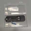 Blink Doorbell Backplate, Blink Doorbell Mount, Upgrade 2 Holes Metal Tab Blink Doorbell Backplate Replacement, Blink Doorbell Accessories, Mounting Plate with Blink Key Replacement (Black)