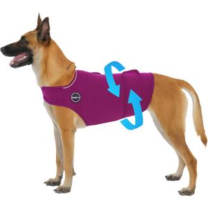 Dog Anxiety Vest, Skin-Friendly Thunder Jacket for Dogs, Dog Calming Shirt for Thunder, Fireworks, Vet Visits and Separation - Keep Pet Calm Without Medicine, Fit for Small Dogs (Purple)