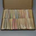 CHRORINE 24 Pack Multicolor Bamboo Folding Fans Handheld Paper Hand Fans for Women Foldable Girls Wedding DIY Decoration Party Favors